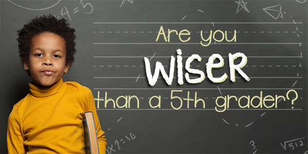 Are you wiser than a 5th grader series cover