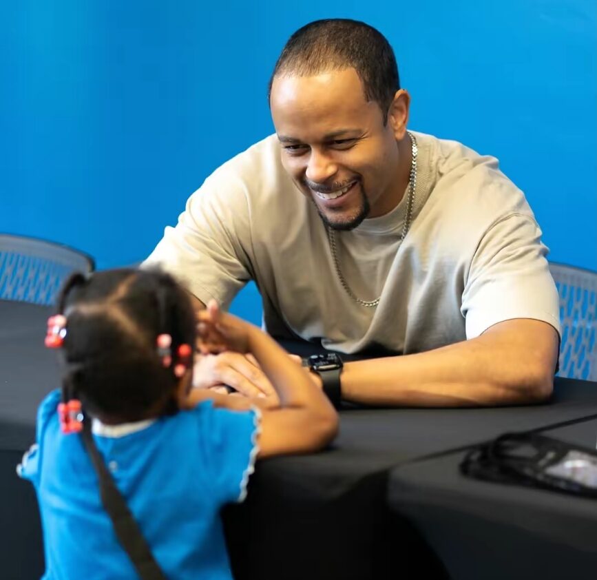 Andre and little girl
